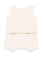 Set top e pantaloni Elsie per neonata Bonpoint beige con girocollo S05PSEK00001 031 BONPOINT 