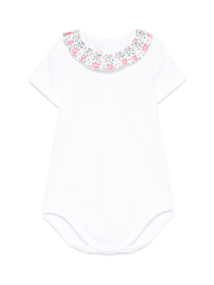 Mariella Ferrari white baby girl bodysuit with ruffles