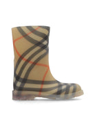 Stivaletti Marsh Check per bambina Burberry Kids beige con caratteristico motivo a quadri 8089242 B9368 BURBERRY KIDS 