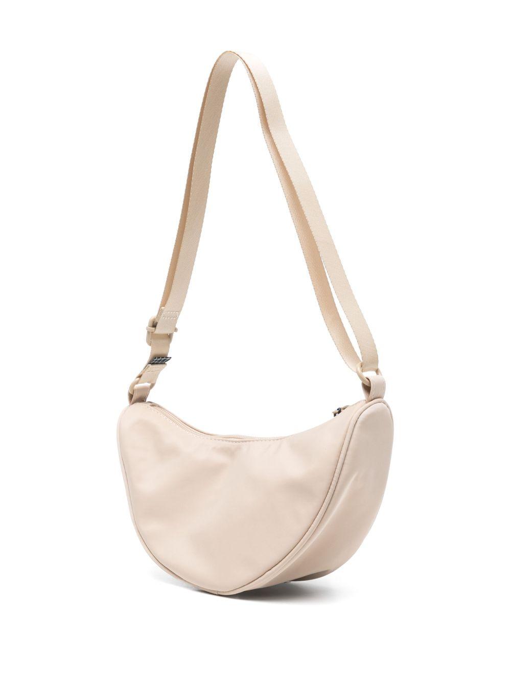 Borsa a spalla per bambina Molo Crescent beige con chiusura superiore con zip 7S25V109 8787 MOLO 