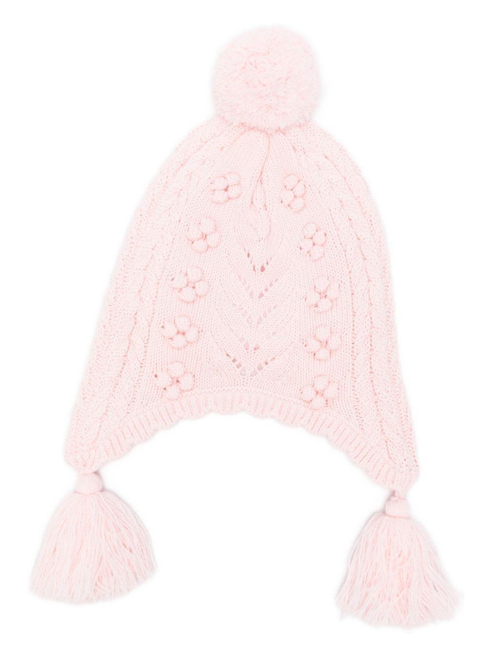 Cappello per neonata Louise Misha rosa con nappe FAC-W25-B0008 BLUSH LOUISE MISHA 