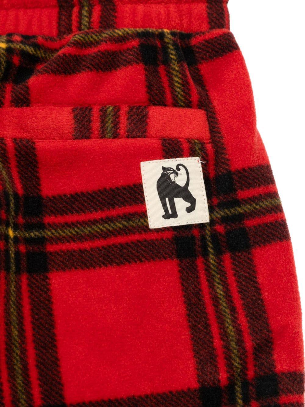 Pantaloni sportivi per bambino Mini Rodini rossi tartan 2471013842 RED MINI RODINI 