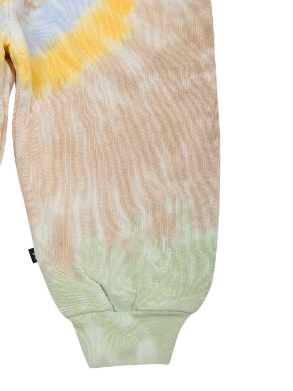 Pantaloni sportivi con fantasia tie-dye per neonato Molo multicolor con mini targhetta logo 6S25I209 9309 MOLO 