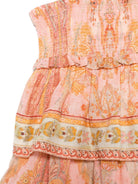 Abito per bambina ZIMMERMANN Kids Wylie multicolore con stampa grafica all-over 8936DR S251 ZIMMERMANN KIDS 