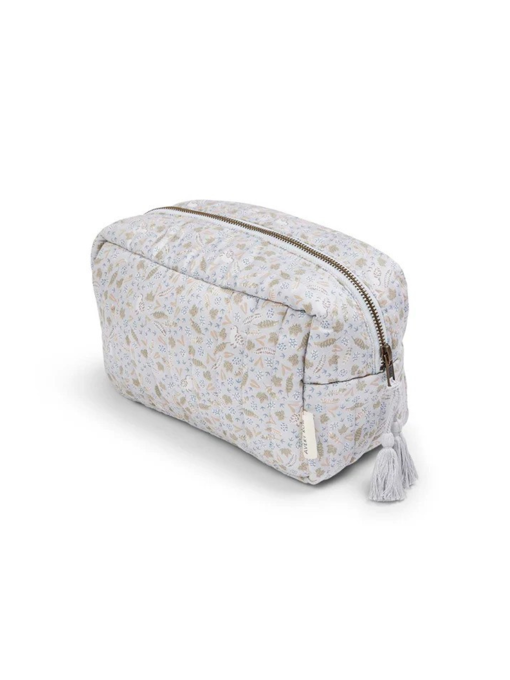 Beauty case per neonati Avery Row grigio chiaro trapuntato in cotone biologico WBANTR NATURE TRAIL AVERY ROW 