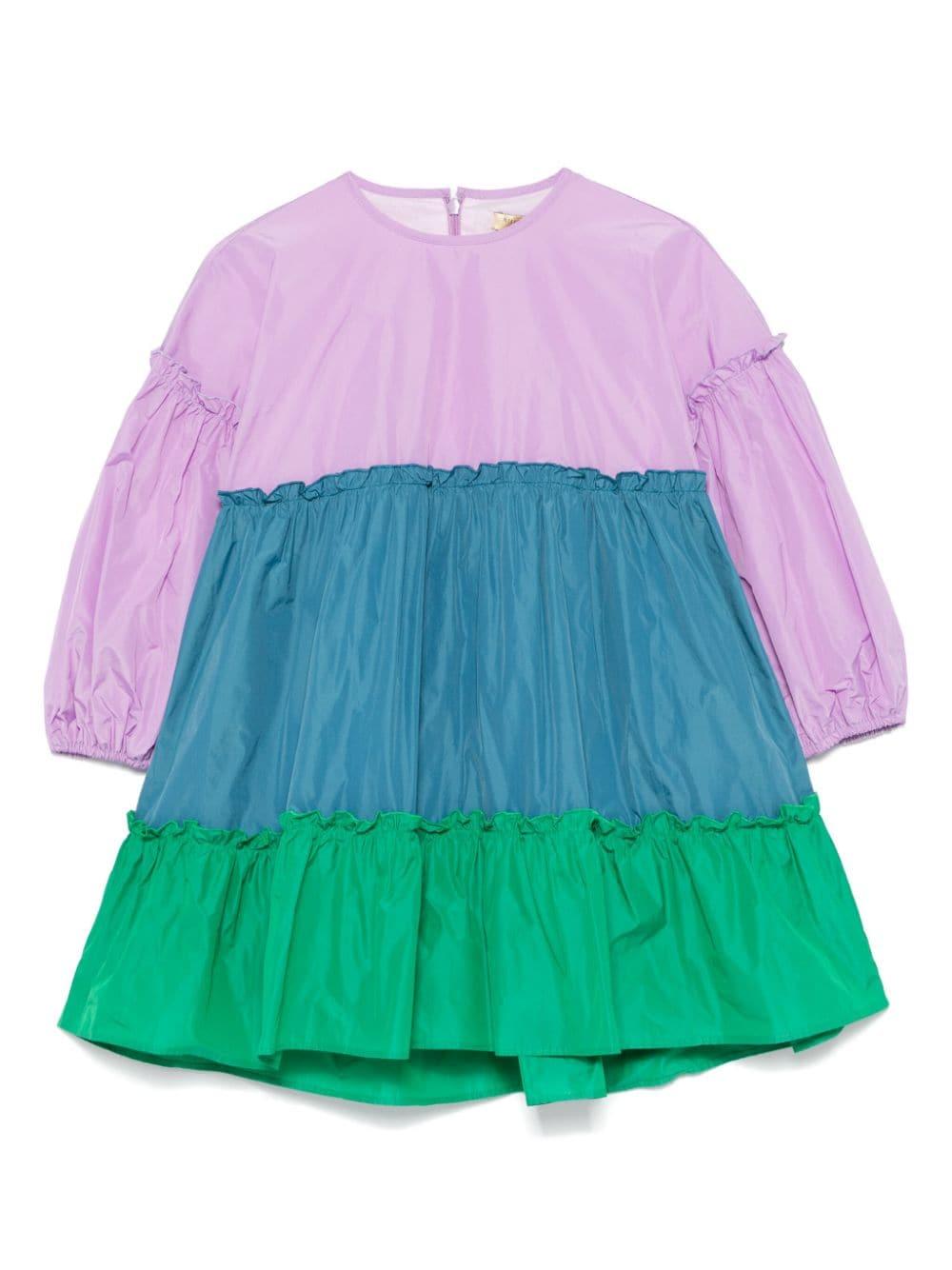 Abito per bambina Stella McCartney Kids multicolore con design color-block TV1F70 S0183 538 STELLA McCARTNEY KIDS 