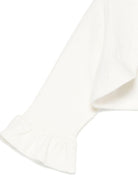 Cardigan per neonata La Stupenderia bianco con dettagli arricciati 1TCGC24 M16 LA STUPENDERIA 