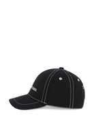 Cappello da baseball per bambino The Marc Jacobs Kids nero con logo ricamato sul davanti W60844 09B THE MARC JACOBS KIDS 