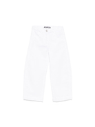 Jeans dritti per bambina Aspesi Kids bianco con passanti S25059PLC6060 010 ASPESI 