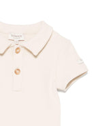 Body per neonata Donsje Moli beige con colletto stile polo 3031500 00004 DONSJE 