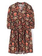 Abito a fiori per bambina Scotch & Soda multicolor con abbottonatura frontale corta 177937 300 SCOTCH&SODA 
