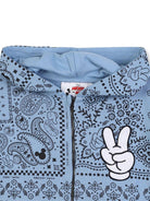 Felpa per bambino Marc Jacobs Kids x Disney Mickey Mouse blu con stampa paisley W60630 822 THE MARC JACOBS KIDS 