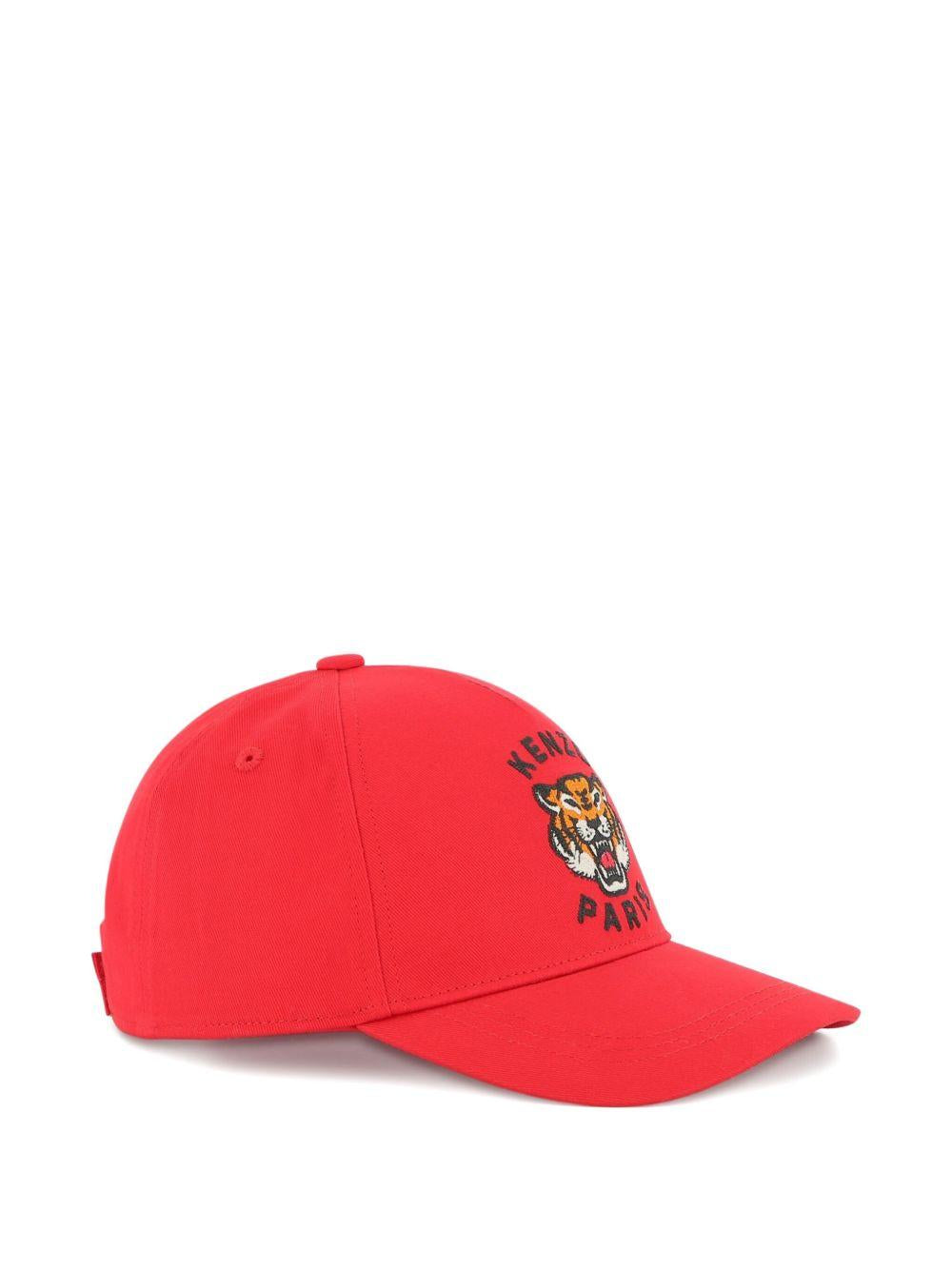 Cappello da baseball per bambino Kenzo Kids rosso con ricamo Tiger Head K61212 968 KENZO KIDS 