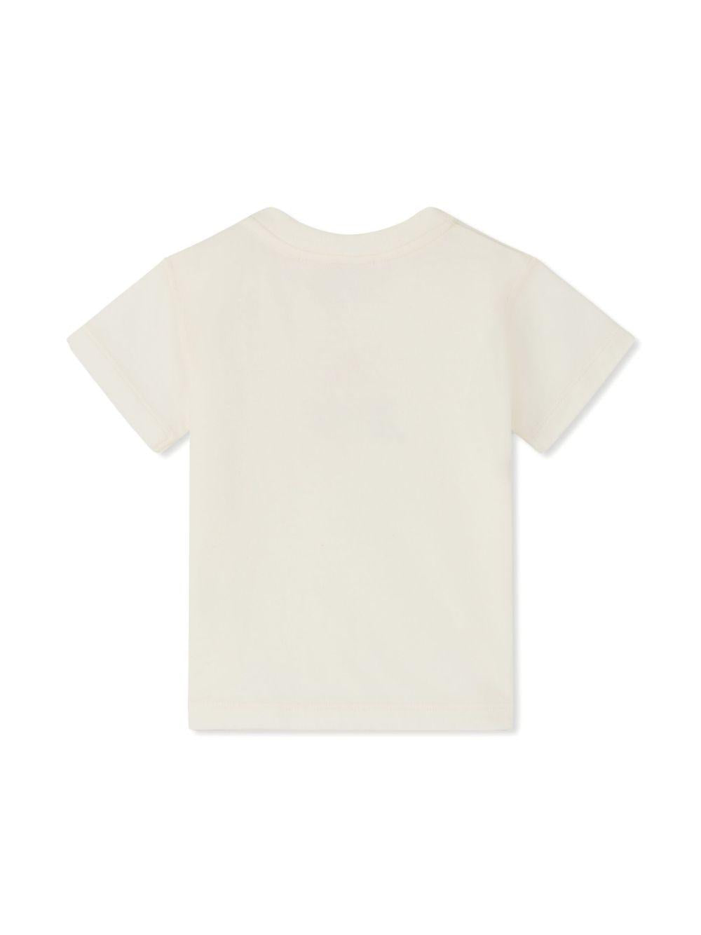 T-shirt per neonata Bonpoint Dom bianco con stampa sul davanti S05XTSK00012 104 BONPOINT 