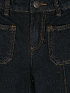 Jeans svasati Adina per bambina Molo blu con cuciture saldate 2W24I112 5380 MOLO 