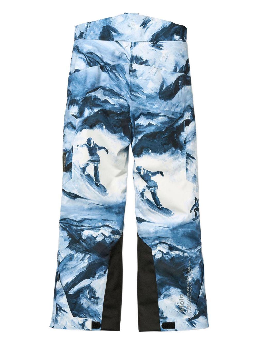 Pantaloni Jump Pro  per bambino Molo blu con due tracolle regolabili e rimovibili 5W25I101 9366 MOLO 
