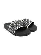 Infradito per bambina Elisabetta Franchi La Mia Bambina nero con monogramma F4A0E03131745 Z630 ElISABETTA FRANCHI 