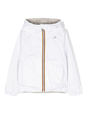 K-Way Kids P. Lily Plus reversible jacket for children, white with contrasting trim