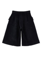 Shorts per bambina Philosophy Di Lorenzo Serafini Kids nero con tasche laterali con patta I1F406 6851 P006 PHILOSOPHY 