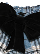 Shorts per neonata A'lapage azzurri con motivo a quadri AL32NB AZZURRO A'LAPAGE 