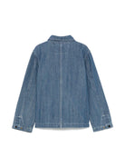 Giacca per bambina C.P. Company Kids in denim con stampa CUA003L0E31 81161 C.P.COMPANY KIDS 