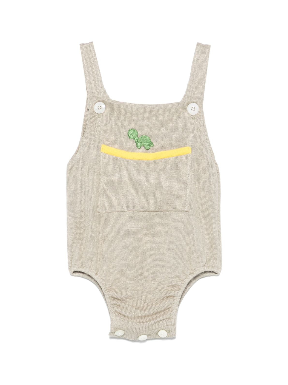 Body per neonato Gensami kids beige con applicazione TU01-B-SOFT GREY BEIGE GENSAMI 