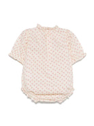 Body Evie per neonata Bonpoint beige con finiture arricciate C05NOVW00001 651 BONPOINT 