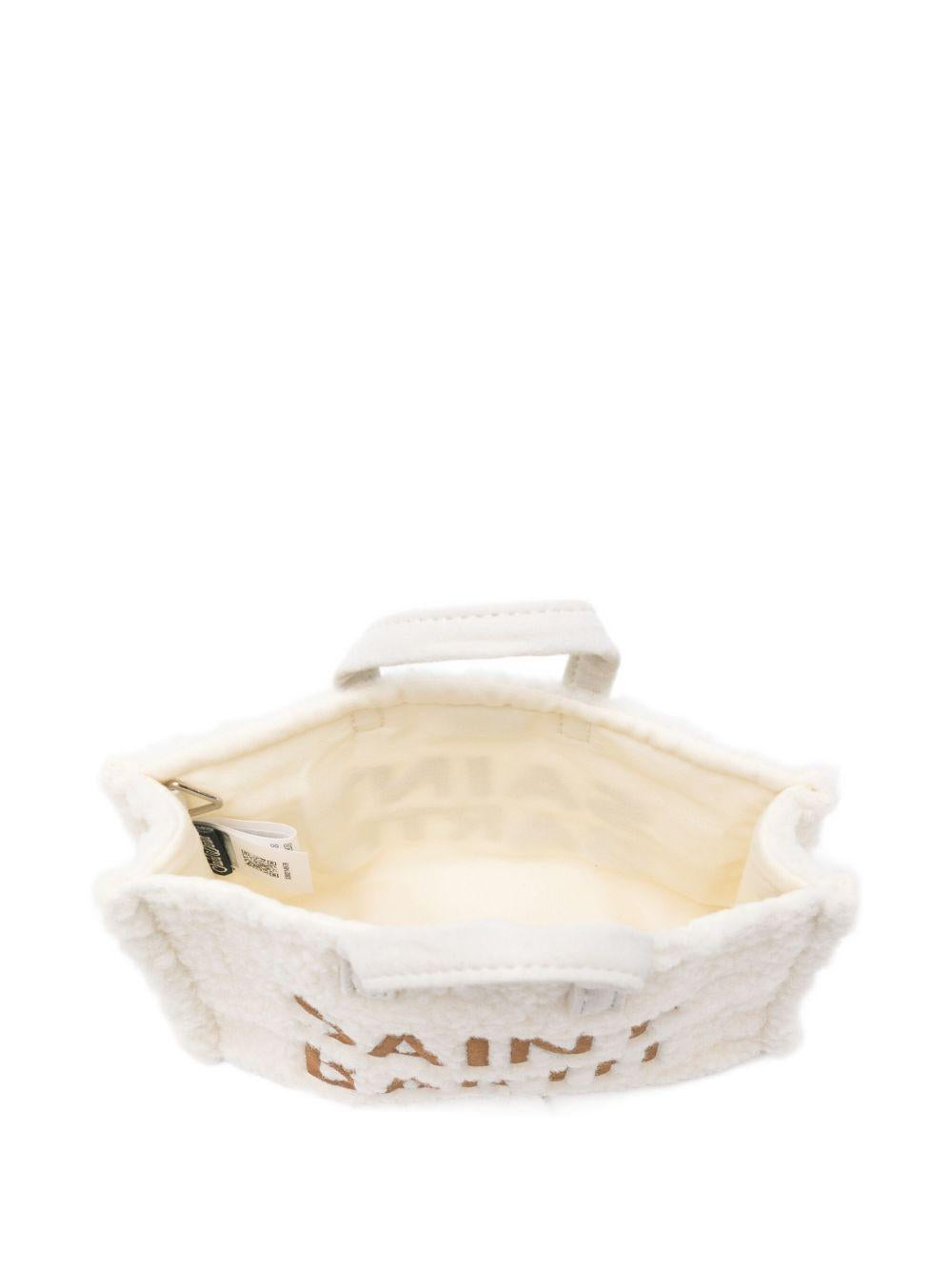 Phone Bag per bambina MC2 Saint Barth Kids bianca con dettaglio teddy PHONE004 01493I MC2 ST. BARTH KIDS 