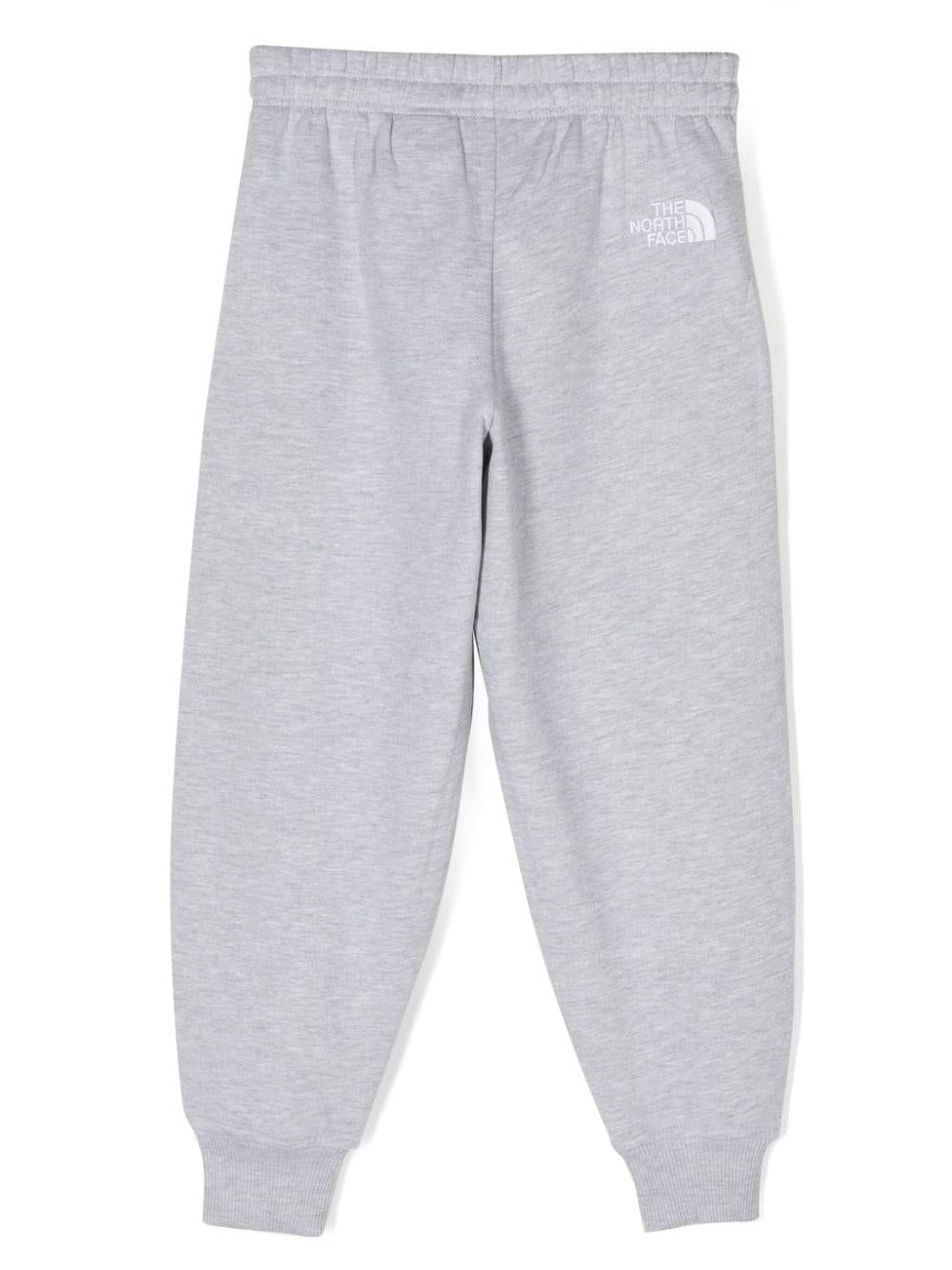 Pantaloni grigi per bambino sportivi effetto mélange con ricamo The North Face Kids NF0A89HU DYX1 THE NORTH FACE 