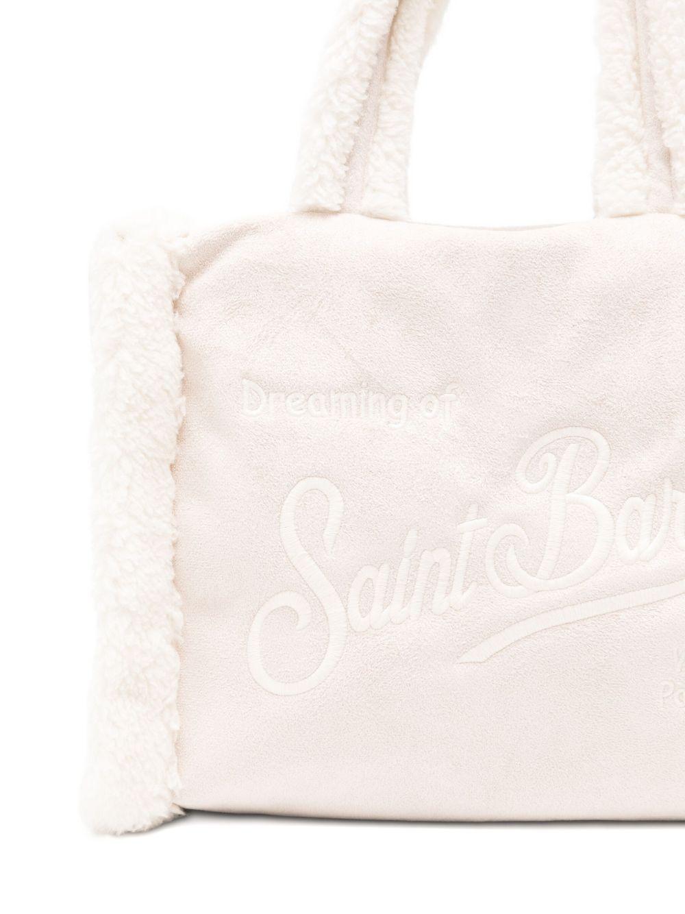 Borsa Colette per bambina MC2 Saint Barth Kids beige con dettagli in shearling COL0031 00208I MC2 ST. BARTH KIDS 