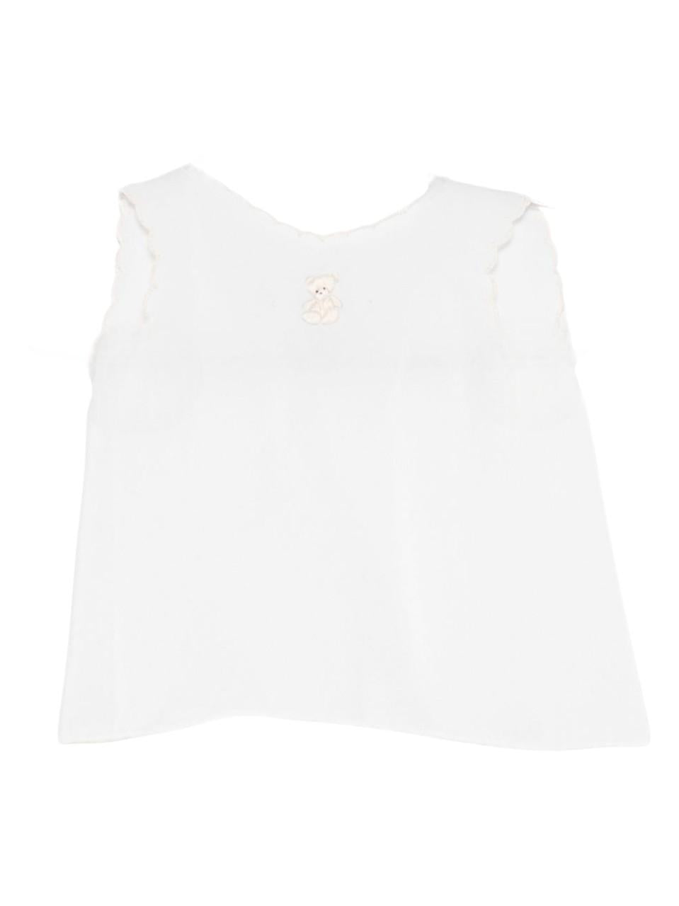 T-shirt per neonata Mariella Ferrari bianca con ricamo orsetto CO19 BURRO MARIELLA FERRARI 