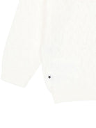 Cardigan per neonata Molo bianco in maglia con scollo rotondo 4S25K303 5474 MOLO 