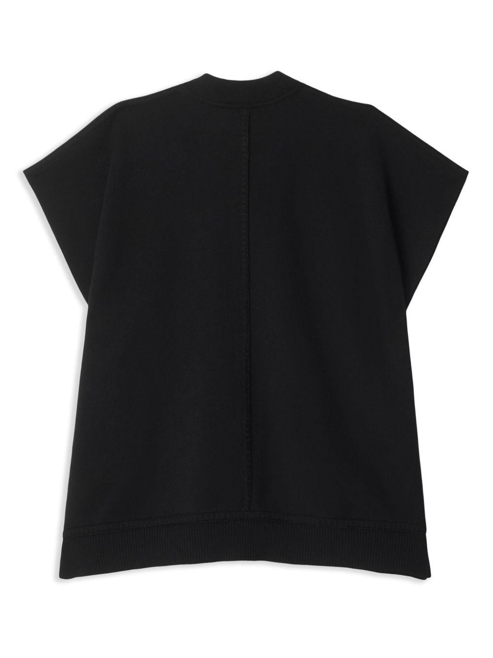 Mantella per bambina Burberry Kids nero a quadri con applicazione logo 8101865 A1189 BURBERRY KIDS 