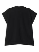 Mantella per bambina Burberry Kids nero a quadri con applicazione logo 8101865 A1189 BURBERRY KIDS 