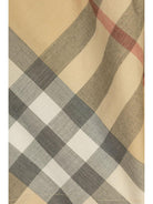 Abito a quadri per neonata Burberry Kids beige con scollo rotondo 8090096 A2205 BURBERRY KIDS 