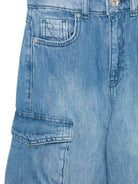Jeans cargo per bambino MSGM Kids denim con tasche laterali F4MSJBDP091 126 MSGM KIDS 