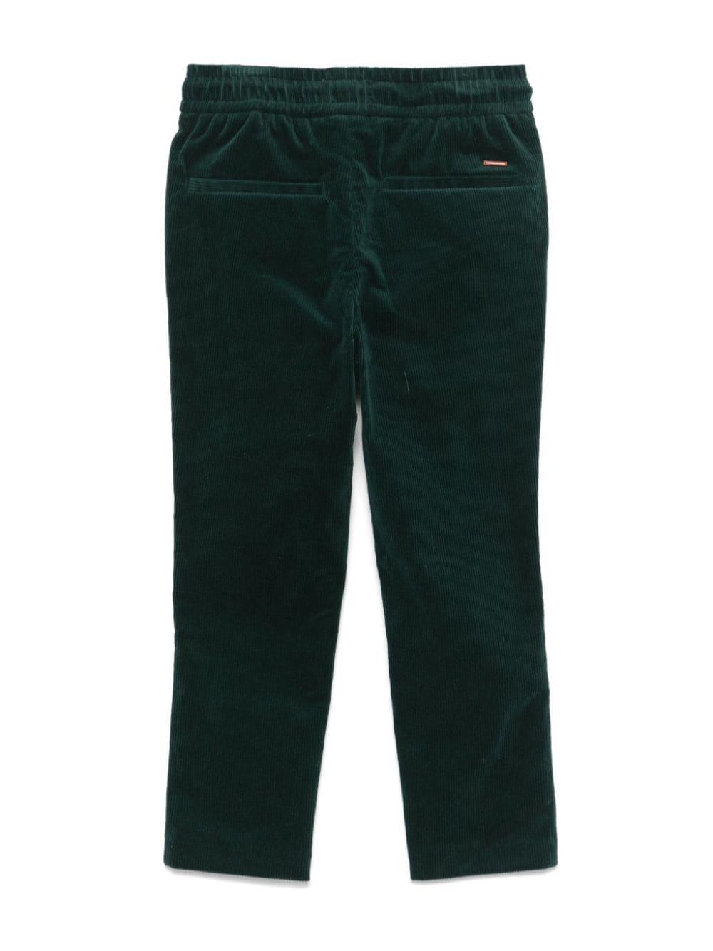 Chino per bambino Scotch & Soda verde affusolato a coste 177784 301 SCOTCH&SODA 