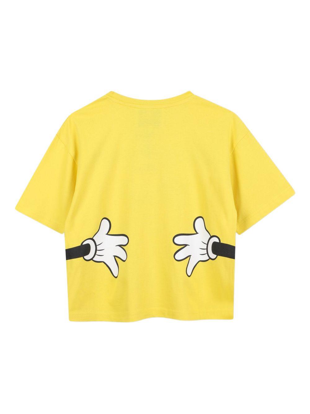 T-shirt per bambino Marc Jacobs Kids x Disney Mickey Mouse gialla con stampa grafica W60588 526 THE MARC JACOBS KIDS 