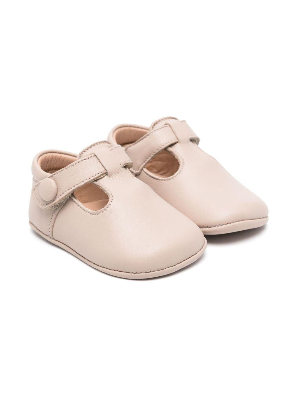 Scarpe primi passi per neonata Eli1957 beige con soletta in pelle con logo 0369AL NUDE ElI 
