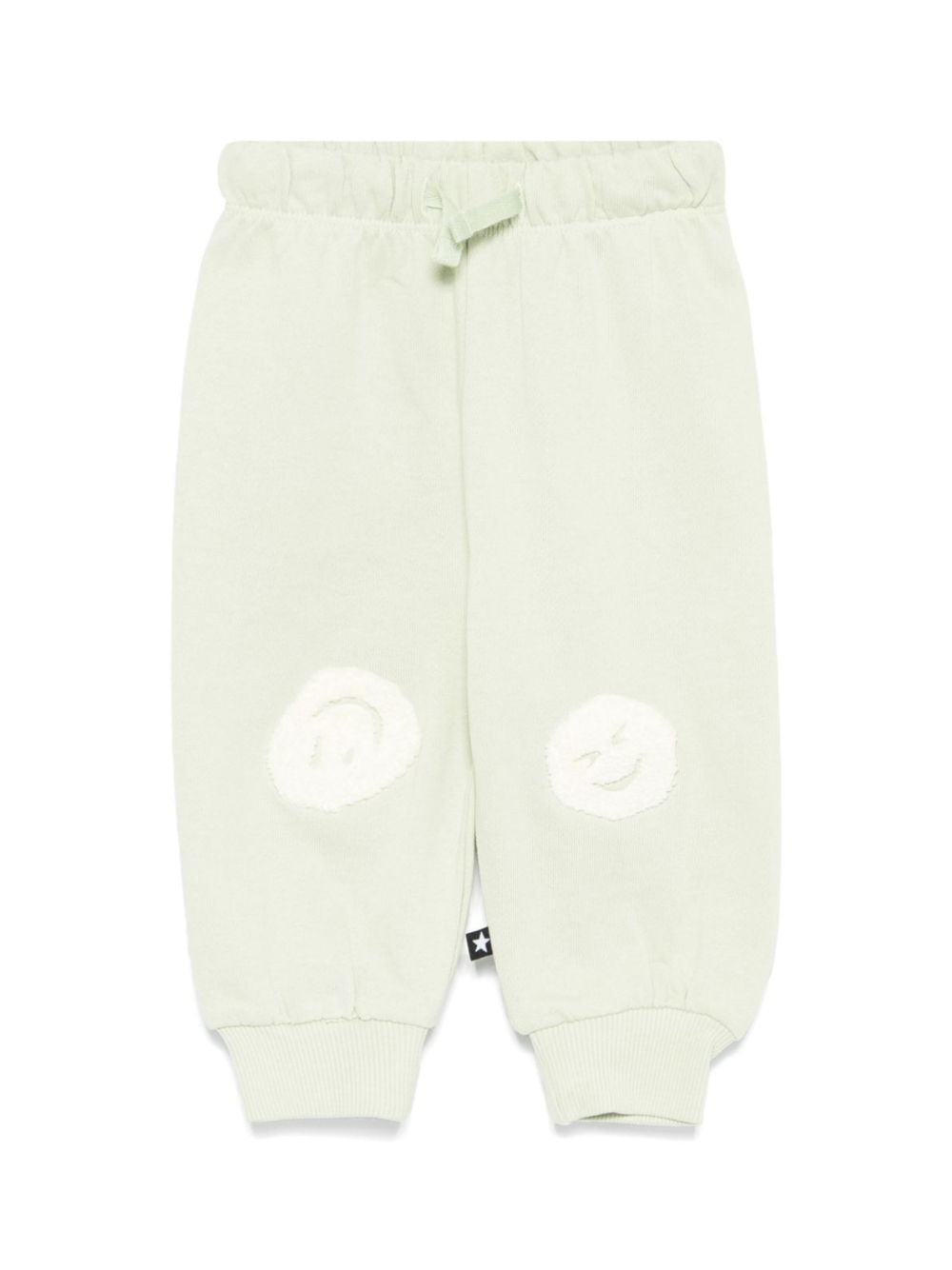 Pantaloni per neonato Molo Simeon verde con motivo smiley 6S25I206 5406 MOLO 
