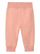 Pantaloni sportivi per neonata Burberry Kids rosa con nastro a quadri 8112589 C2229 BURBERRY KIDS 