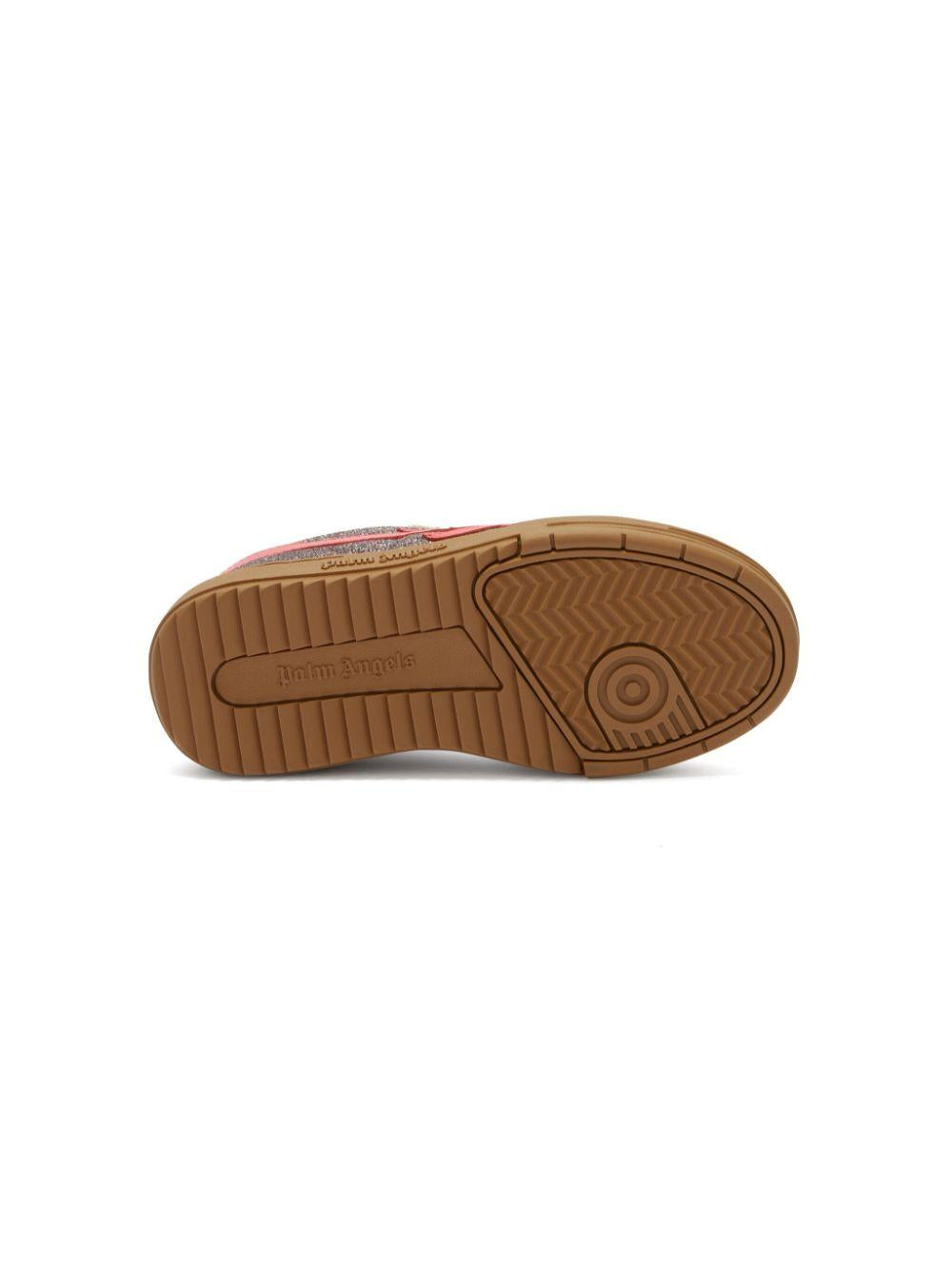 Sneakers Palm Beach University per bambina Palm Angels Kids argento con suola in gomma PGIA014S25LEA001 7229 PALM ANGELS KIDS 