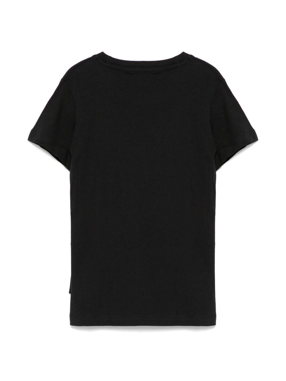 T-shirt per bambina John Richmond Junior nero con logo RGP25102TS BLACK JOHN RICHMOND JUNIOR 