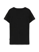 T-shirt per bambina John Richmond Junior nero con logo RGP25102TS BLACK JOHN RICHMOND JUNIOR 