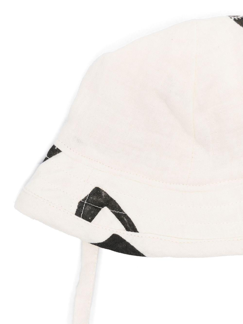 Cappello per bambini Mini Rodini Note bianco con stampa all-over 2526511110 WHITE MINI RODINI 