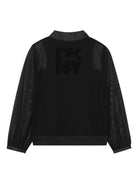 Camicia Utility per bambina Dkny Kids nera con effetto morié D62352 09B DKNY 
