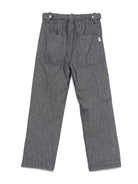 Pantaloni dritti per bambino Paolo Pecora Kids grigio con coulisse PP4004 BLU PAOLO PECORA KIDS 