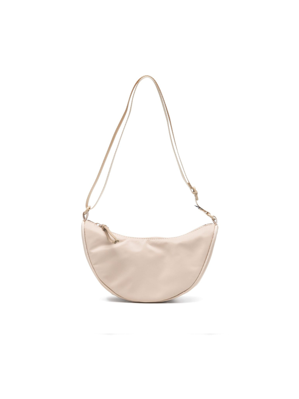 Borsa a spalla per bambina Molo Crescent beige con chiusura superiore con zip 7S25V109 8787 MOLO 