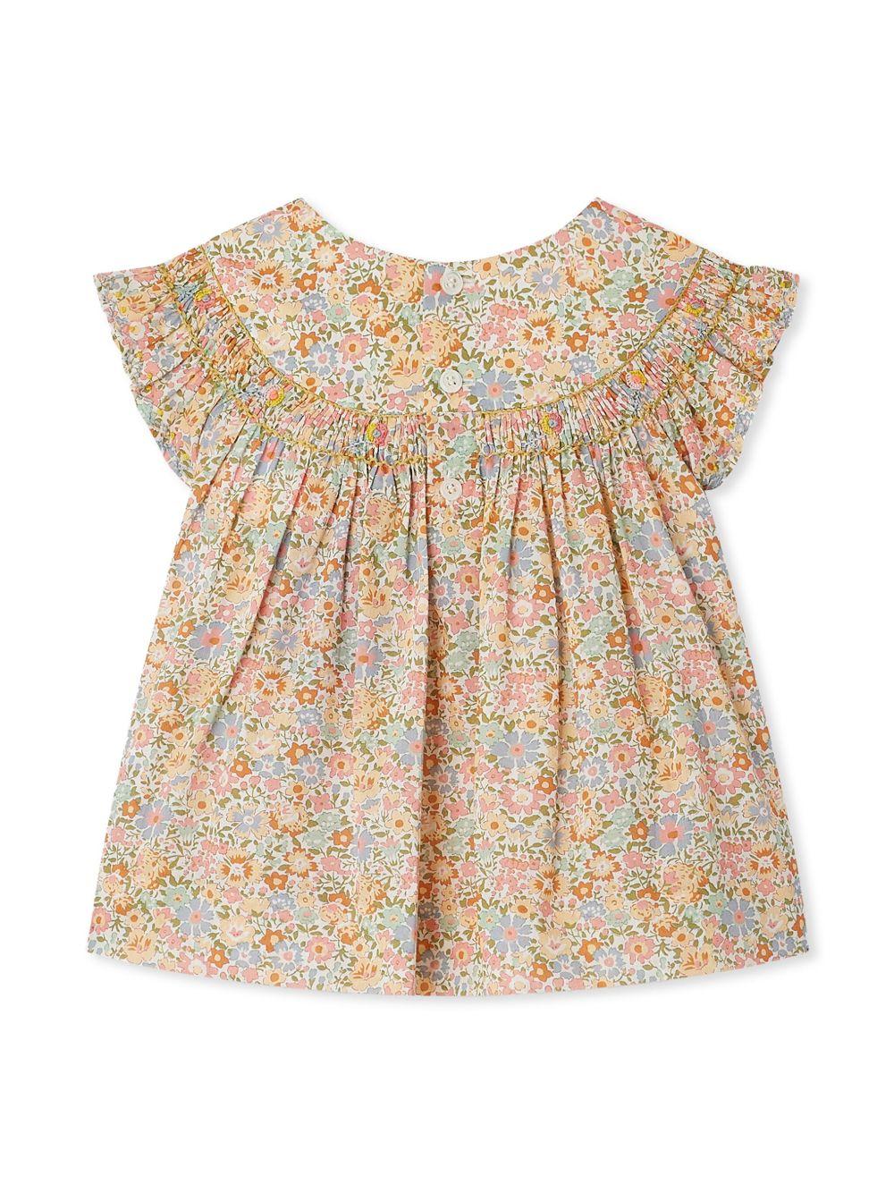 Blusa Eliotine per neonata Bonpoint multicolor con stampa fiori all-over S05XBLW00008 525C BONPOINT 
