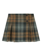 Gonna per bambina Bonpoint marrone con motivo tartan W05GSKW00026 369 BONPOINT 